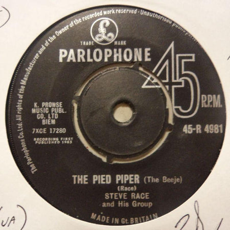 Steve Race-The Pied Piper-Parlophone-7" Vinyl