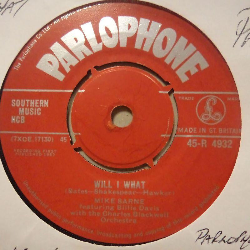 Mike Sarne-Will I Want-Parlophone-7" Vinyl