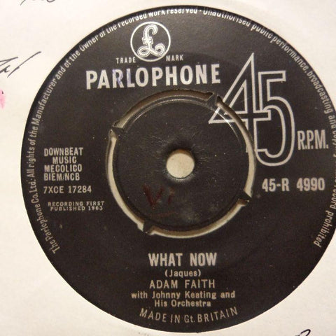 Adam Faith-What Now-Parlophone-7" Vinyl