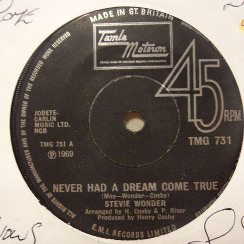 Stevie Wonder-Never Had A Dream Come True-Tamla Motown-7" Vinyl