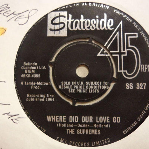 The Supremes-Where Did Our Love Go-Stateside-7" Vinyl