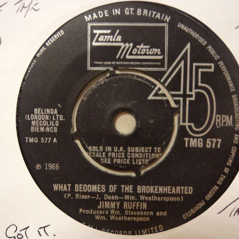 Jimmy Ruffin-What Becomes Of The Broken-Hearted-Tamla Motown-7" Vinyl