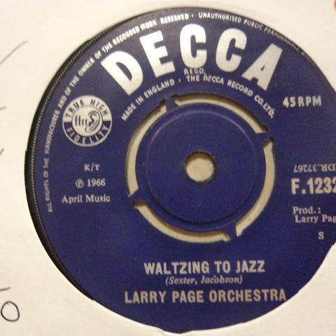 Larry Page Orchestra-Waltzing To Jazz/ Jo-Jo-Decca-7" Vinyl