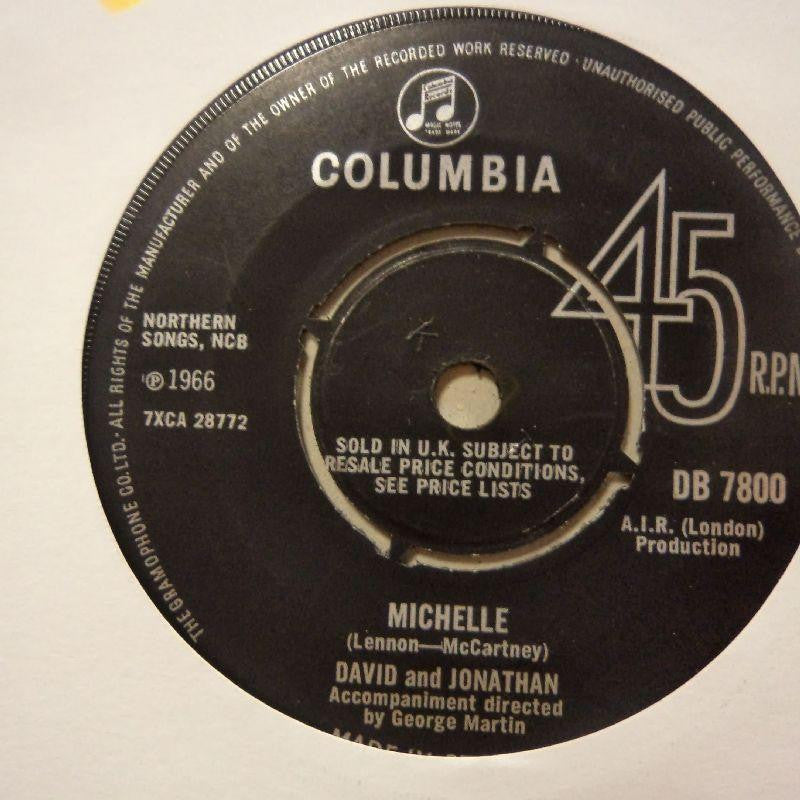 David & Jonathan-Michelle/ How Bitter The Taste Of Love-Columbia-7" Vinyl