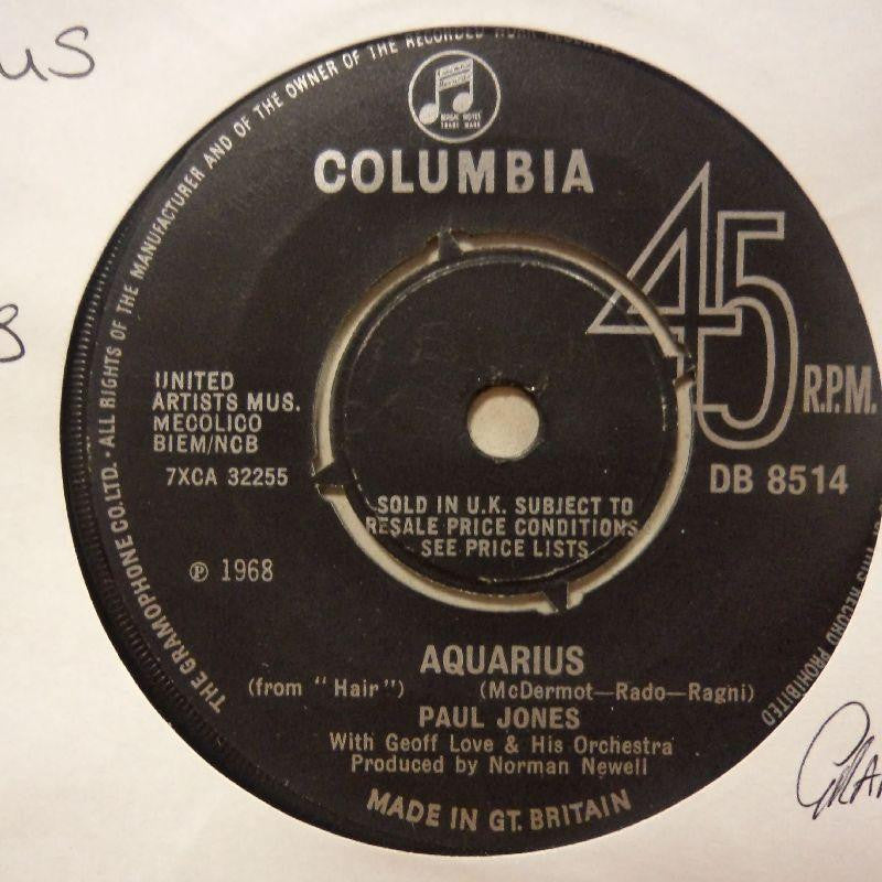 Paul Jones-Aquarius/ Pisces-Columbia-7" Vinyl