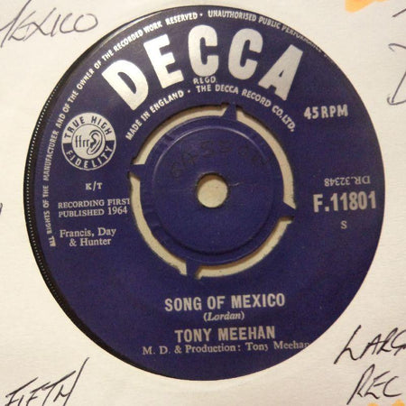 Tony Meehan-Song Of Mexico/ Kingsw Go Fifty-Decca-7" Vinyl