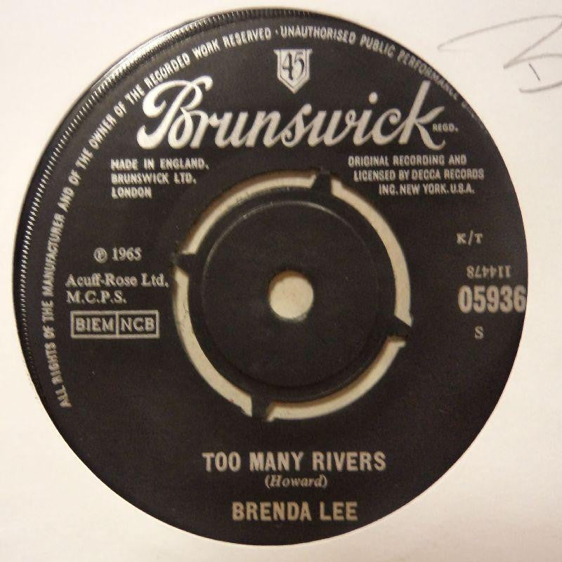 Brenda Lee-Too Many Rivers/ No-One-Brunswick-7" Vinyl