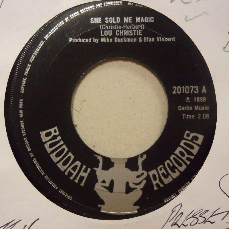 Lou Christie-She Sold Me Magic/ Are Getting Any Sunshine-Buddah-7" Vinyl