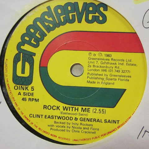 General Saint & Clint Eastwood-Rock With Me-Greensleeves-7" Vinyl