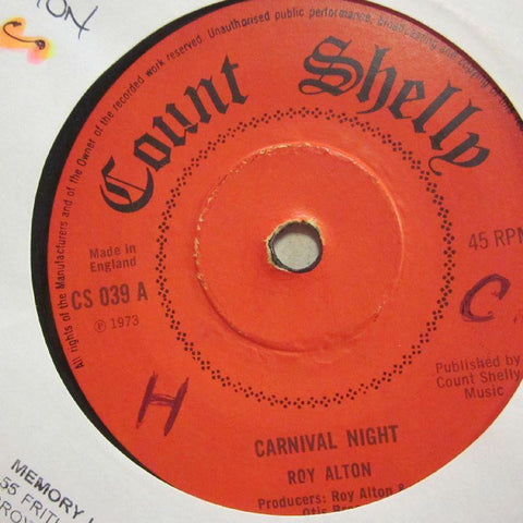 Roy Alton-Carnival Night/ Drift Away-Count Shelly-7" Vinyl