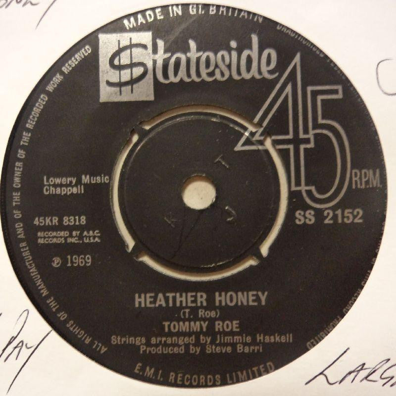 Tommy Roe-Heather Honey/ Money Is My Pay-Stateside-7" Vinyl