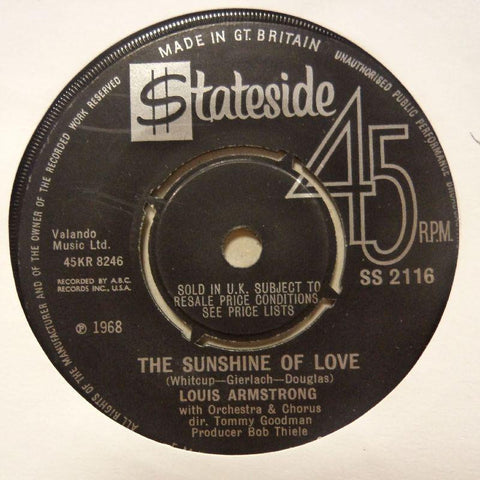 Louis Armstrong-The Sunshine Of Love-Stateside-7" Vinyl