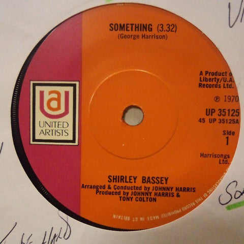 Shirley Bassey-Something/ Easy To Be Hard-United Artist-7" Vinyl
