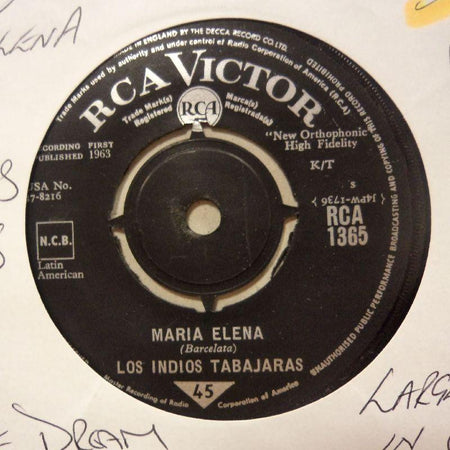 Los Indios Tabajaras-Maria Elena/ Jungle Dream-RCA-7" Vinyl