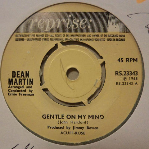 Dean Martin-Gentle On My Mind/ That Old Time Feelin'-Reprise-7" Vinyl