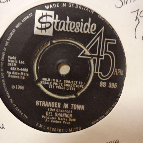 Del Shannon-Stranger In Town/ Over You-Stateside-7" Vinyl