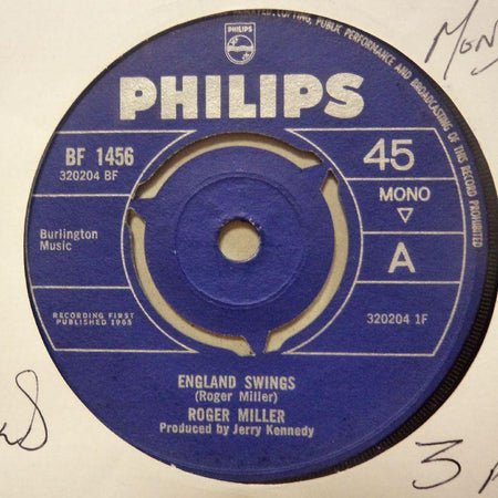 Roger Miller-England Swings/ The Good Old Days-Philips-7" Vinyl