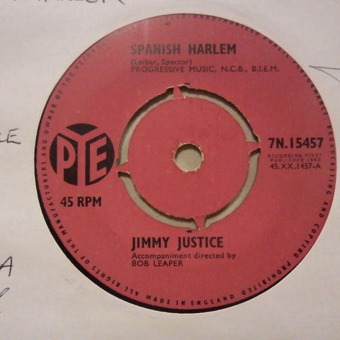 Jimmy Justice-Spanish Harlem/ Write Me A Letter-Pye-7" Vinyl