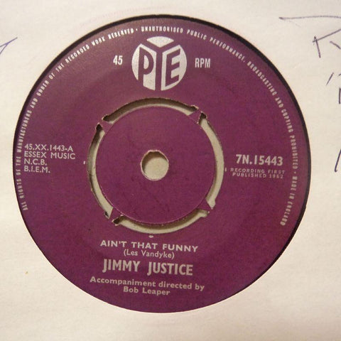 Jimmy Justice-Ain't That Funny/ One-Pye-7" Vinyl
