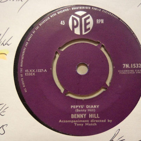 Benny Hill-Pepy's Diary/ Gather In The Mushrooms-Pye-7" Vinyl