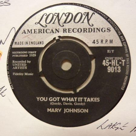 Marv Johnson-You Got What It Takes/ Don't Leave Me-London-7" Vinyl