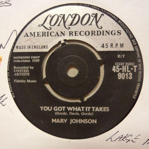 Marv Johnson-You Got What It Takes/ Don't Leave Me-London-7" Vinyl