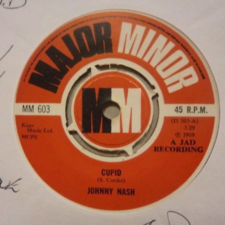 Johnny Nash-Cupid/ People In Love-Major Minor-7" Vinyl