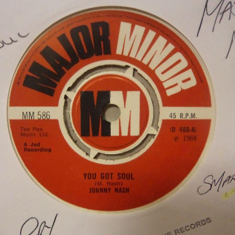 Johnny Nash-You Got Soul/ Don't Cry-Major Minor-7" Vinyl