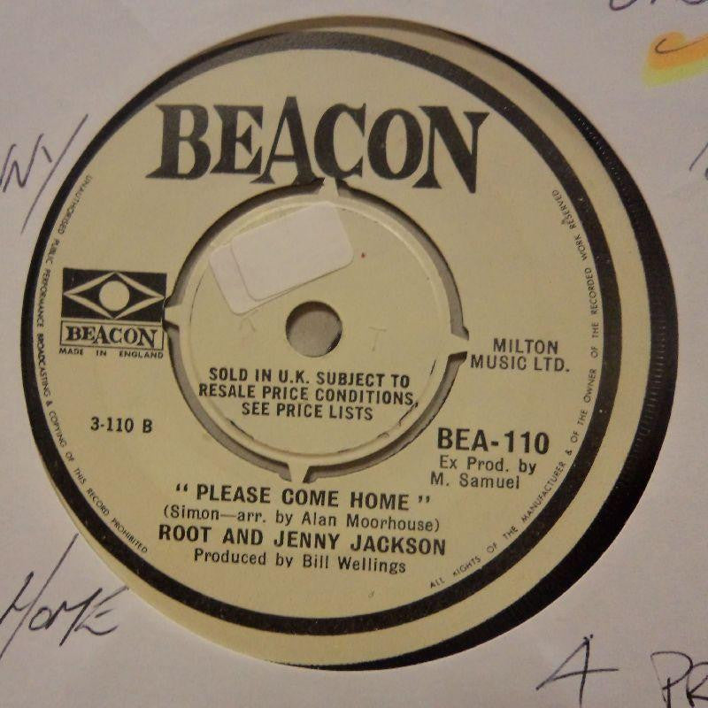 Root & Jenny Jackswon-Lean On Me/ Please Come Home-Beacon-7" Vinyl