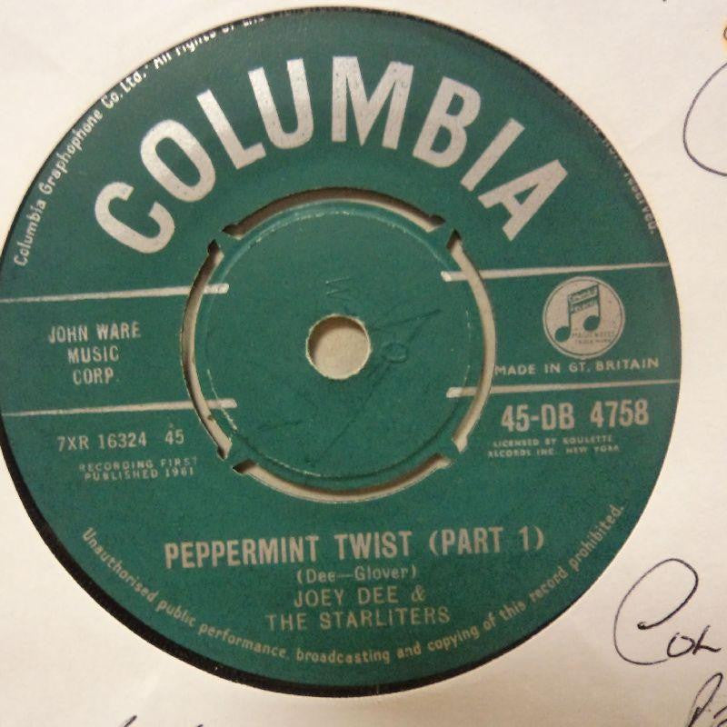 Joey Dee-Peppermint Twist-Columbia-7" Vinyl