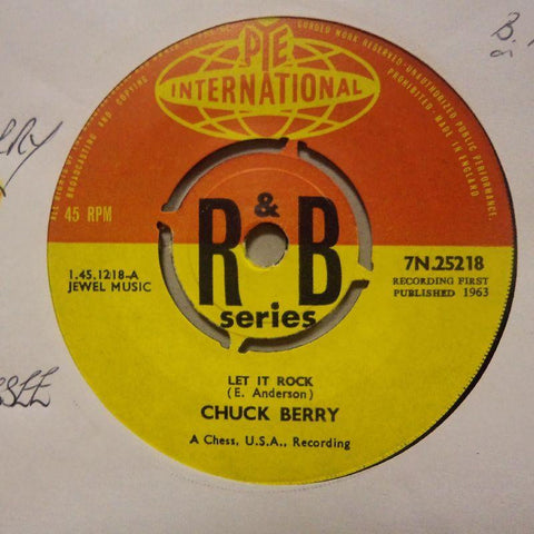 Chuck Berry-Let It Rock/ Memphis Tennesse-Pye-7" Vinyl
