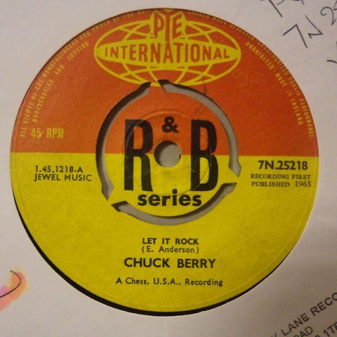 Chuck Berry-Let It Rock/ Memphis Tennesse-Pye-7" Vinyl