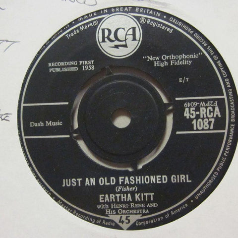 Eartha Kitt-Just An Old Fashioned Girl/ If I Can't Take It With Me When I Go-RCA-7" Vinyl