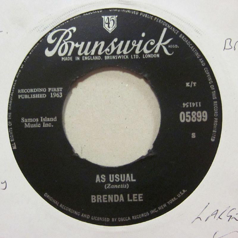 Brenda Lee-As Usual/ Lonely Lonely Lonely Me-Brunswick-7" Vinyl