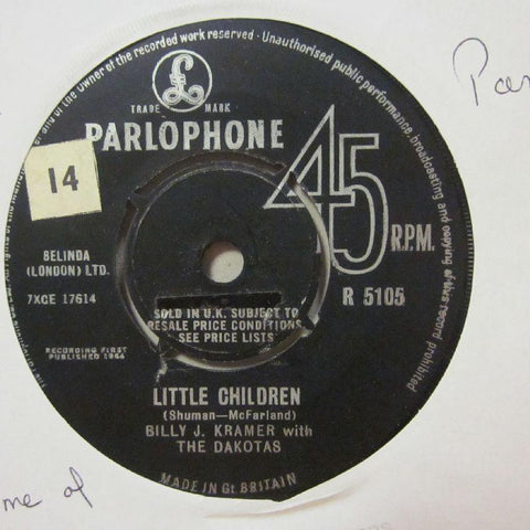 Billy J Kramer With The Dakotas-Little Children/ They Remind Me Of You-Parlophone-7" Vinyl