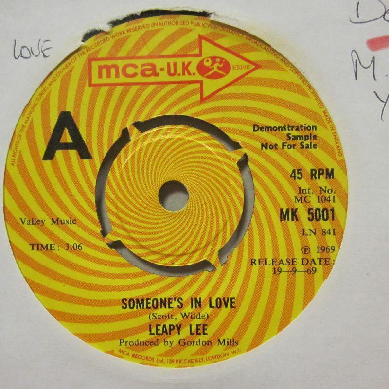 Leapy Lee-Someone's In Love/ Best To Forget-MCA Yellow Swirl-7" Vinyl
