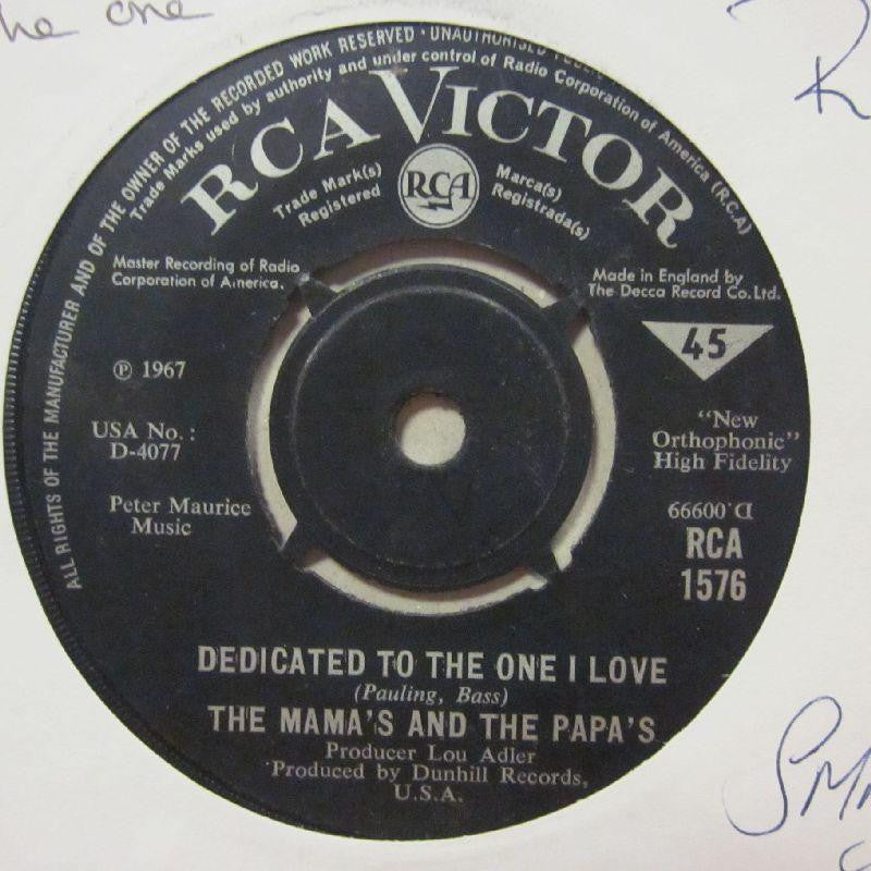 The Mamas & The Papas-Dedicated To The One I Love/ Free Advice-RCA Victor-7" Vinyl