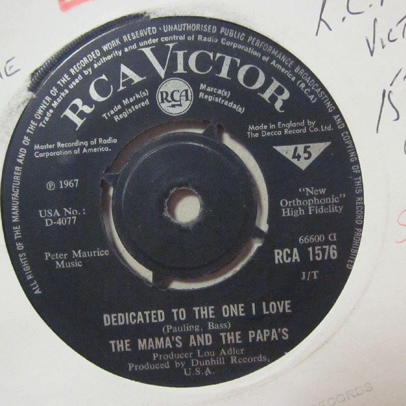 The Mamas & The Papas-Dedicated To The One I Love/ Free Advice-RCA Victor-7" Vinyl