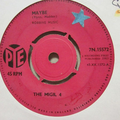 The Migil 4-Maybe/ Can't I?-Pye Pink-7" Vinyl