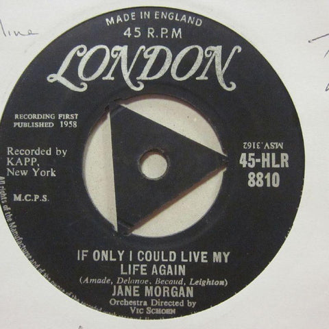 Jane Morgan-If Only I Could Live My Life Again/ To Love And Be Loved-London-7" Vinyl