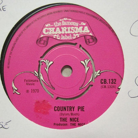 The Nice-Country Pie/ One Of These People-Charisma-7" Vinyl