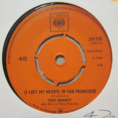 Tony Bennett-In San Franciso/ Candy Kisses-CBS-7" Vinyl