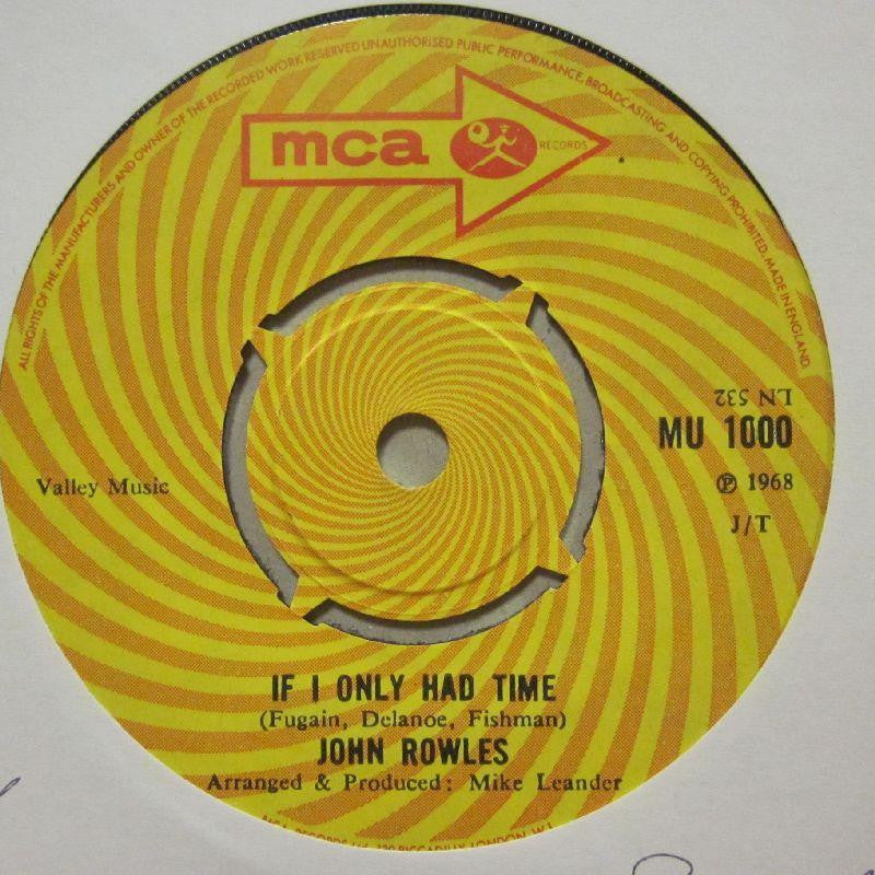 John Rowles-If Only I Had Time/ Now Is The Hour-MCA-7" Vinyl