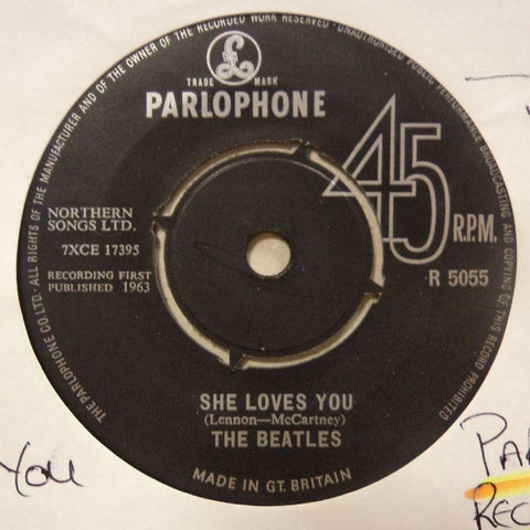The Beatles-She Loves You/ I'll Get You-Parlophone-7" Vinyl