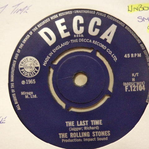 Rolling Stones-The Last Time/ Play With Fire-Decca-7" Vinyl