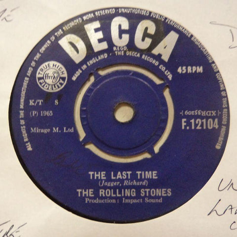 Rolling Stones-Last Time/ Play With Fire-Decca-7" Vinyl