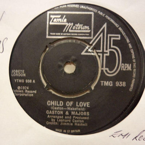 Caston and Majors-Child Of Our Love/ No One Will Know-Tamla Motown-7" Vinyl