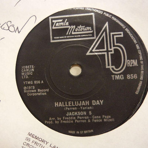 The Jackson 5-Hallelujah Day/ To Know-Tamla Motown-7" Vinyl