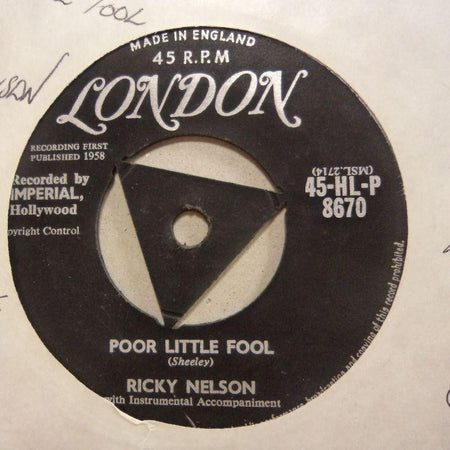 Ricky Nelson-Poor Little Fool/ Don't Leave Me This Way-London-7" Vinyl