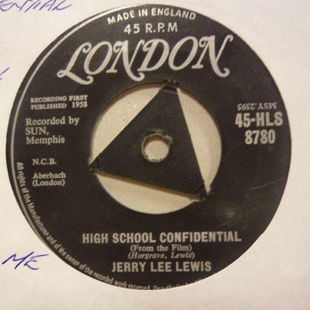 Jerry Lee Lewis-High School Confidental/ Fools Like Me-London-7" Vinyl
